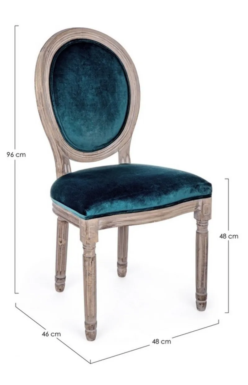 Best Bizzotto SEDIA IN VELLUTO DEEP - MATHILDE