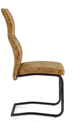 Outlet Bizzotto SEDIA IN VELLUTO GIALLO - THELMA