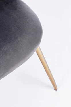 Online Bizzotto SEDIA IN VELLUTO GRIGIO SCURO - TANYA