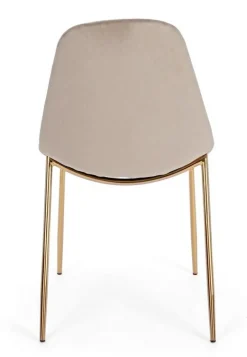 Hot Bizzotto SEDIA IN VELLUTO TORTORA - TERRY