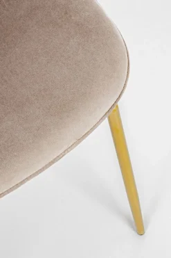 Hot Bizzotto SEDIA IN VELLUTO TORTORA - TERRY