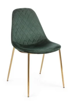 New Bizzotto SEDIA IN VELLUTO VERDE - TERRY