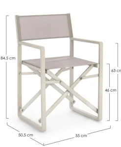 Best Bizzotto SEDIA REGISTA IN ALLUMINIO - KONNOR