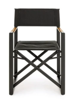 Discount Bizzotto SEDIA REGISTA IN ALLUMINIO PIEGHEVOLE ANTRACITE YK13 - LAGUN