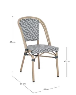 Clearance Bizzotto SEDIA SILVEIRA CASTEL