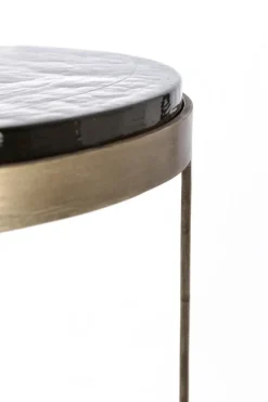 Clearance Bizzotto SET 2 TAVOLINI FINITURA OTTONE YX49 - ZAYLA