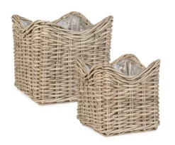 Discount Bizzotto SET2 CESTA HARIS QU GRIGIO