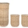 Clearance Bizzotto SET3 CESTA JEFRI OV NATURALE