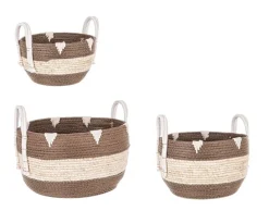 Sale Bizzotto SET3 CESTA 2M THELMA MARRONE BOMB