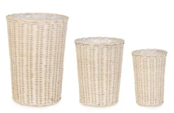 Outlet Bizzotto SET3 CESTA RANDY TO SBIANCATO