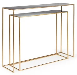 Outlet Bizzotto SET2 CONSOLLE IN METALLO - DESUR