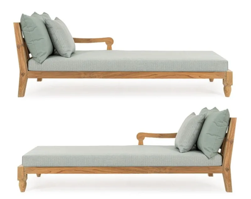 Clearance Bizzotto SET2 LOUNGE C-C BALI AQUA - FSC