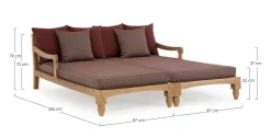 Sale Bizzotto SET2 LOUNGE C-C BALI WINE - FSC