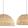 Bizzotto SET2 PARALUME LAMPADARIO BAGAN NATURALE