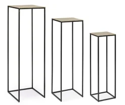 New Bizzotto SET3 PORTA PIANTA IN ALLUMINIO - AMIRA