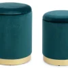Clearance Bizzotto SET2 POUF CONTENITORE NAVYUS - POLINA