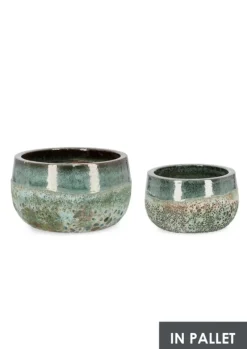 Hot Bizzotto SET2 P.VASO DUYEN CIOTOLA VERDE GIADA