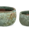 Discount Bizzotto SET2 P.VASO DUYEN TO VERDE