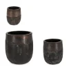 Hot Bizzotto SET3 P.VASO DUYEN TONDO ALTO RUSTY