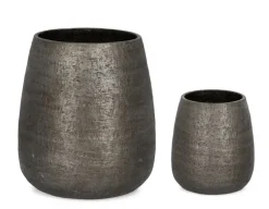 Hot Bizzotto SET2 P.VASO EMEI ALTO GRIGIO