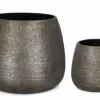 Clearance Bizzotto SET2 P.VASO EMEI BOMBATO GRIGIO