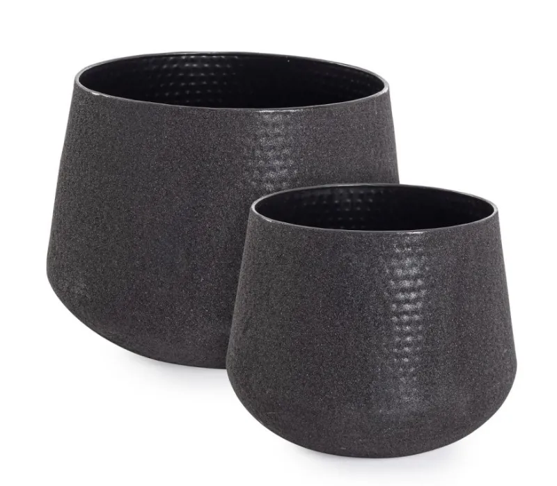 Bizzotto SET2 P.VASO KENAR TO NERO BASSO