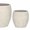 Discount Bizzotto SET3 P.VASO MEILI BOMBATO BEIGE
