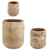 Sale Bizzotto SET3 P.VASO MINH ALTO TERRACOTTA BRUNITA