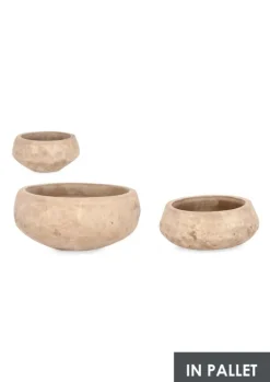 Bizzotto SET3 P.VASO MINH CIOTOLA TERRACOT BRUNIT