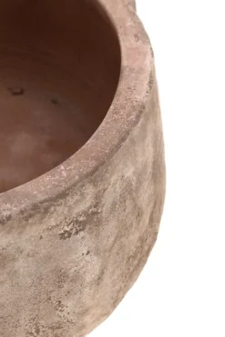 Outlet Bizzotto SET3 P.VASO MINH TONDO TERRACOTTA BRUNIT