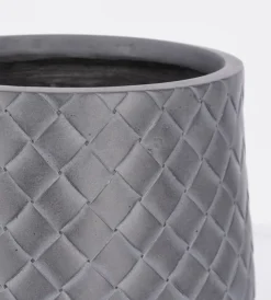 Outlet Bizzotto SET2 P.VASO RHOMBUS BOMB BASSO ANTRACITE