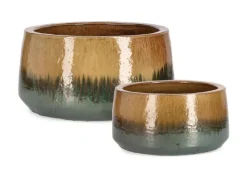 Best Bizzotto SET2 P.VASO THRAN BASSO MELANGE OCRA