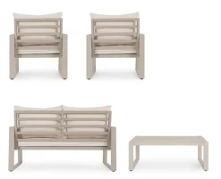 Clearance Bizzotto SET4 SALOTTO C-C CAPTIVA PEYOTE