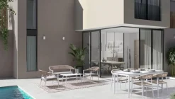 New Bizzotto SET4 SALOTTO C-C JANDIA BIANCO/BEIGE