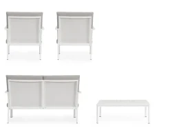 Sale Bizzotto SET4 SALOTTO C-C KONNOR BIANCO CX21