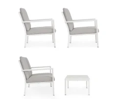 Sale Bizzotto SET4 SALOTTO C-C KONNOR BIANCO CX21
