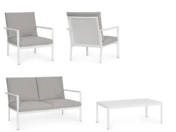 Sale Bizzotto SET4 SALOTTO C-C KONNOR BIANCO CX21