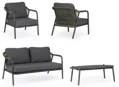 Online Bizzotto SET4 SALOTTO C-C MIRAVET ANT/VERDE