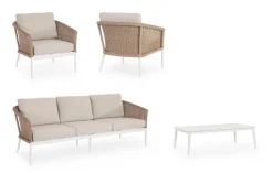 Outlet Bizzotto SET4 SALOTTO C-C OCEANA VAPOR YK15