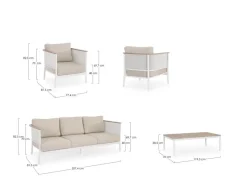 Sale Bizzotto SET4 SALOTTO C-C ULISES VAPOR YK15