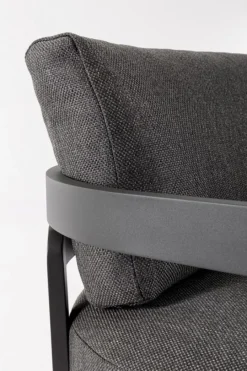 New Bizzotto SET4 SALOTTO IN CORDA PER ESTERNO ANTRACITE WG21 - PRESLEY