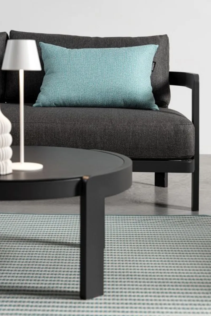 New Bizzotto SET4 SALOTTO IN CORDA PER ESTERNO ANTRACITE WG21 - PRESLEY