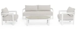 Online Bizzotto SET4 SALOTTO IN CORDA PER ESTERNO BIANCO WG20 - PRESLEY