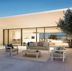 Online Bizzotto SET4 SALOTTO IN CORDA PER ESTERNO BIANCO WG20 - PRESLEY