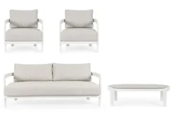 Online Bizzotto SET4 SALOTTO IN CORDA PER ESTERNO BIANCO WG20 - PRESLEY
