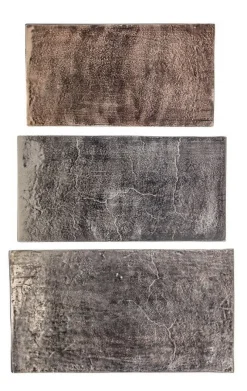 Clearance Bizzotto SET3 TAVOLINI IN ALLUMINIO - TAHIR