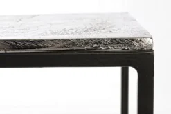 Clearance Bizzotto SET3 TAVOLINI IN ALLUMINIO - TAHIR