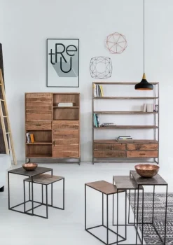 Clearance Bizzotto SET3 TAVOLINI IN ALLUMINIO - TAHIR