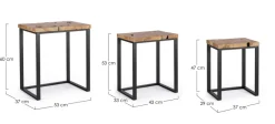 Sale Bizzotto SET3 TAVOLINI- ELWOOD