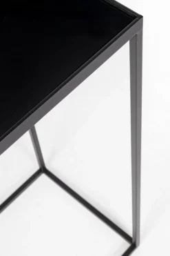 Clearance Bizzotto SET3 TAVOLINI IN ACCIAIO NERO - NUCLEOS